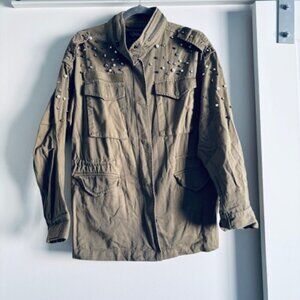 CoffeeShop Utility Jacket Army Green size large